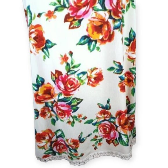 CHELSEA & VIOLET OFF THE SHOULDER CREAM PINK FLORAL DRESS SZ.XS EUC - Picture 4 of 9